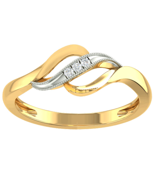 Diamond studded Gold Ring for Women