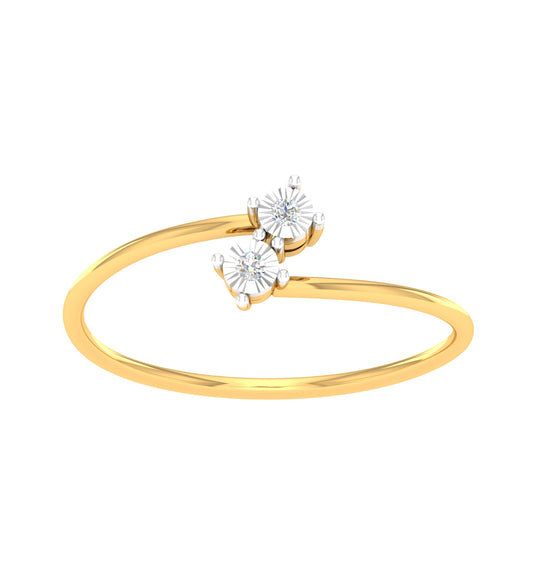 Diamond studded Gold Ring for Women